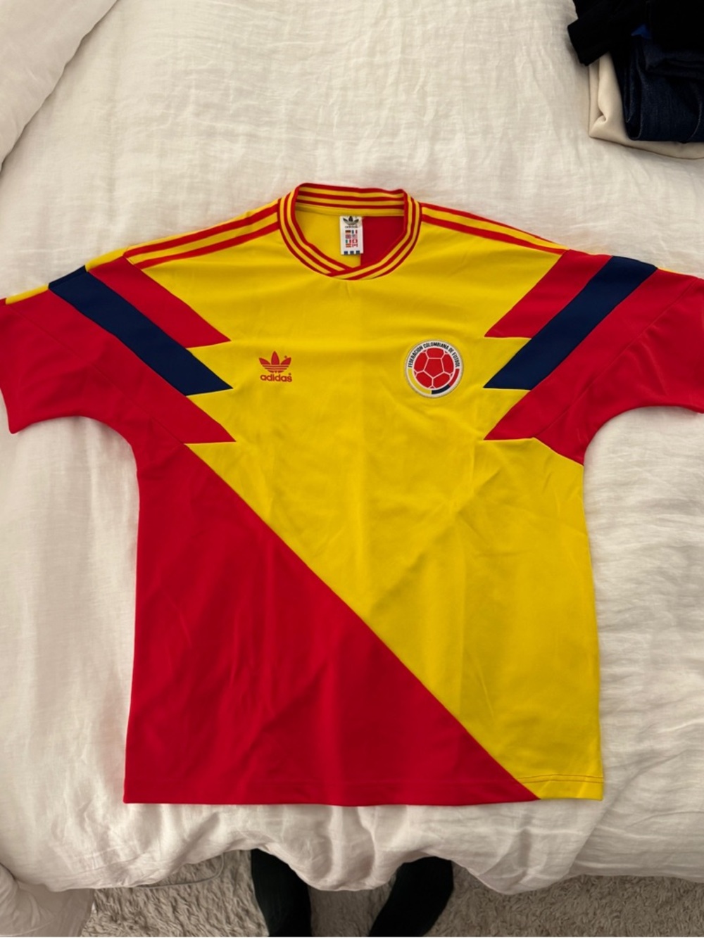 Adidas 1990 Colombia Home Soccer Jersey